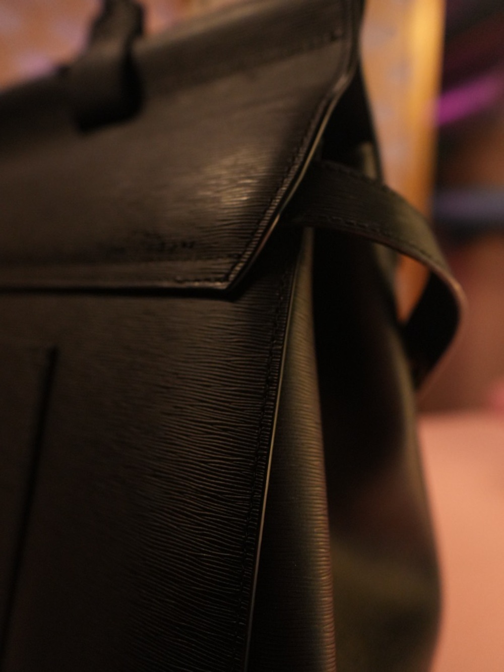 Jenna Emma 37 Work Bag Black Leather Top-Handle Bag - Picture 2 of 11